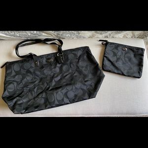 Coach Packable tote and pouch